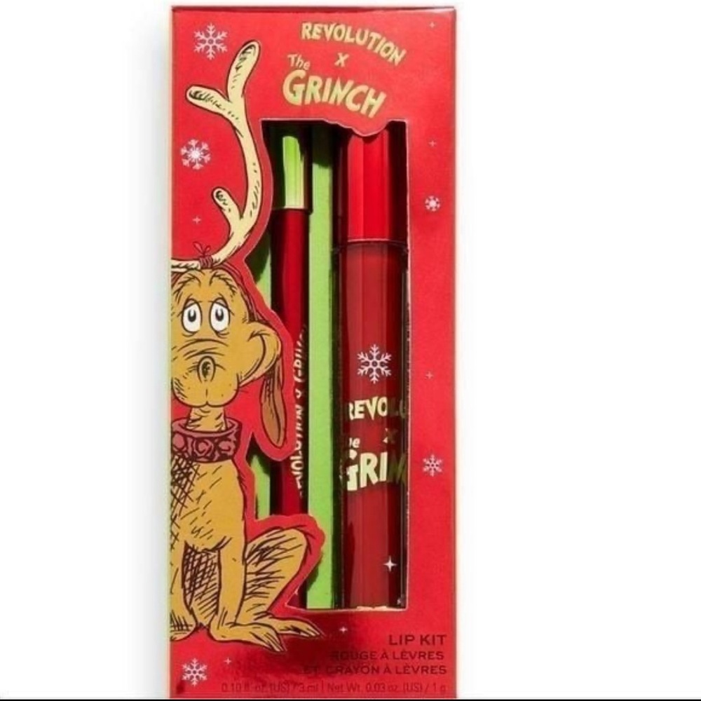 Revolution X The Grinch I'm Only Talking To My Dog Today Lip Kit